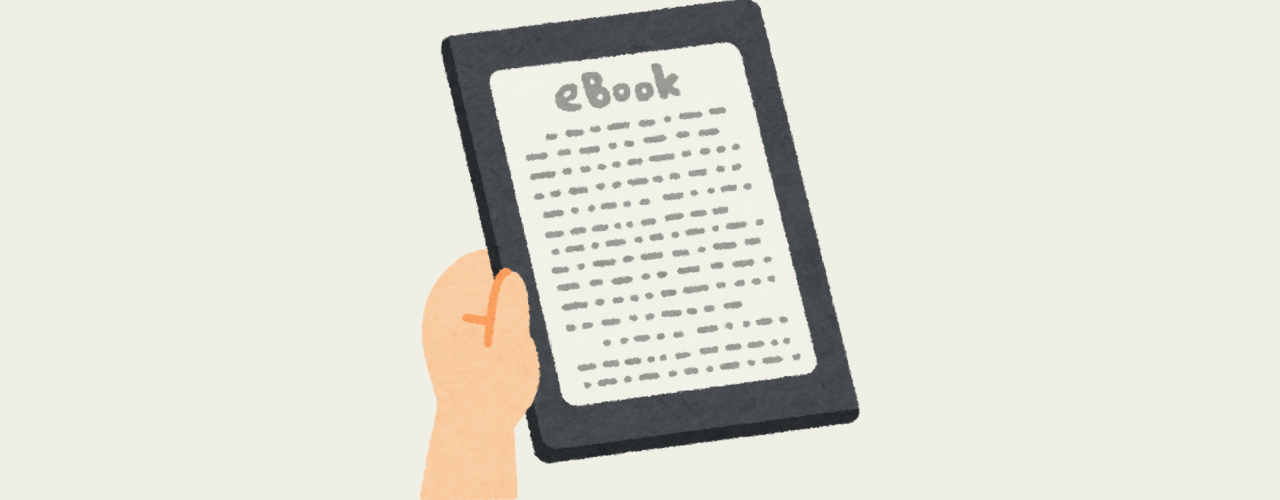 mão com ebook